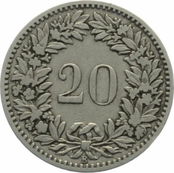 20 Rappen 1881 B